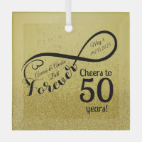 50th Golden Wedding Anniverary Cheers to 50 Years