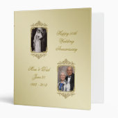 50th Golden Wedding Anniversary 1" Photo Binder (Front/Inside)