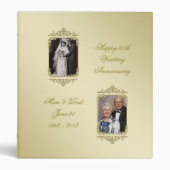 50th Golden Wedding Anniversary 1" Photo Binder (Front)