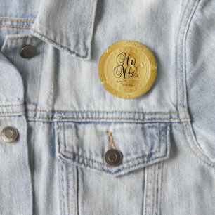 50th Golden Wedding Anniversary 2 Inch Round Button