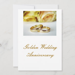 50TH Golden Wedding Anniversary Invitation