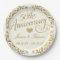 50th Golden Wedding Anniversary Paper Plate