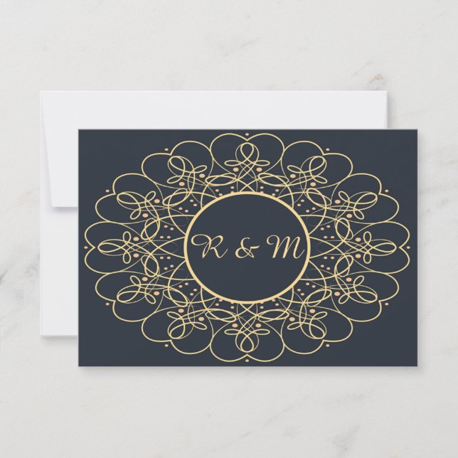 50th Golden Wedding Anniversary RSVP (Front)