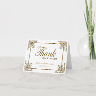 50th Golden Wedding Anniversary - Thank You Card