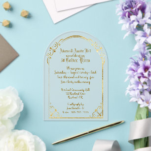 50th Golden Wedding Invitation 