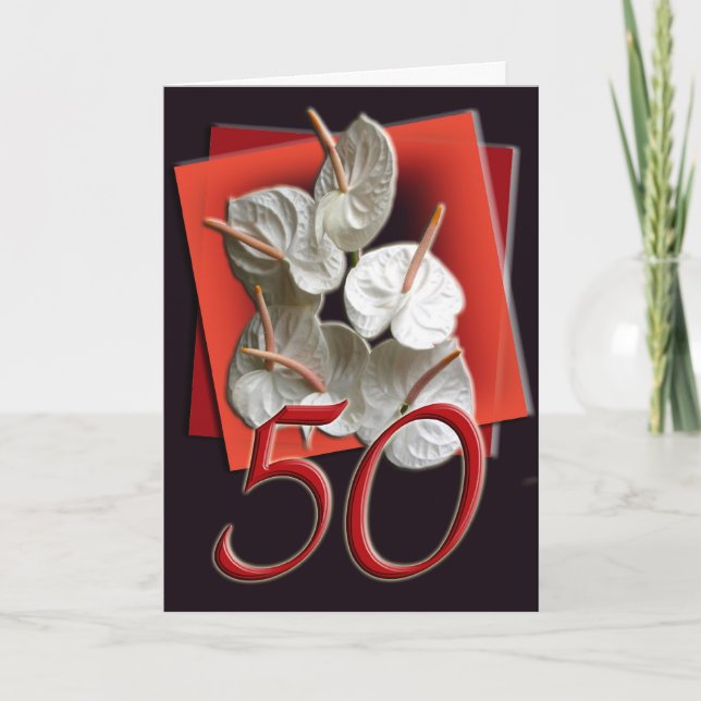 50th Happy Birthday Card (Front)