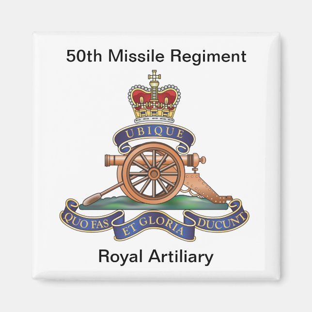 50th Missile Regiment RA Magnet (Front)