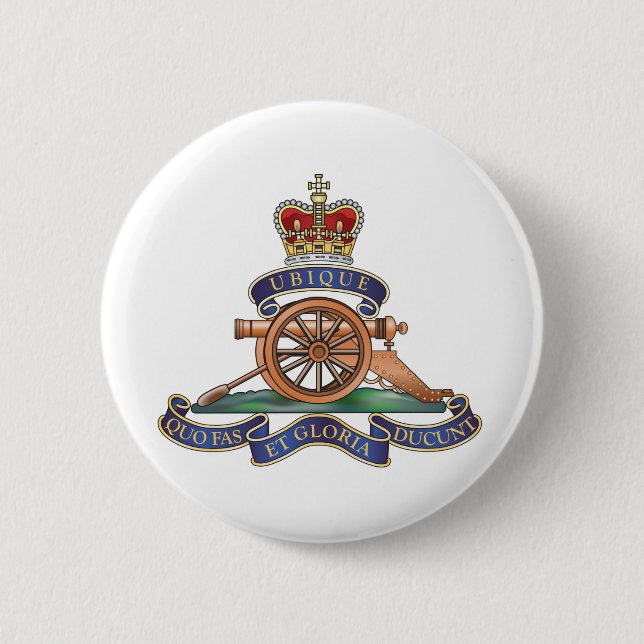 50th Missile Regiment Royal Artillery 2 Inch Round Button (Front)