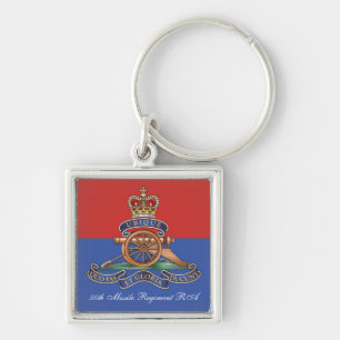50th Missile Regiment Royal Artillery Keychain