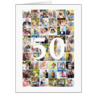 50th or Any Age Photo Collage Giant Birthday