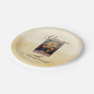 50th Ordination Anniversary Angels at Altar Paper Plate