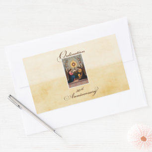 50th Ordination Anniversary Angels at Altar Sticker