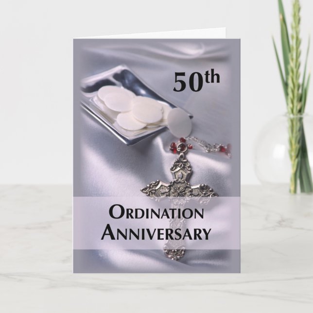 50th Ordination Anniversary Congratulations Card (Front)