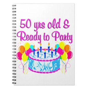 50TH PARTY DIVA NOTEBOOK