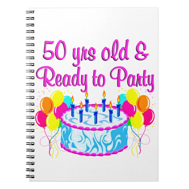 50TH PARTY DIVA NOTEBOOK (Front)
