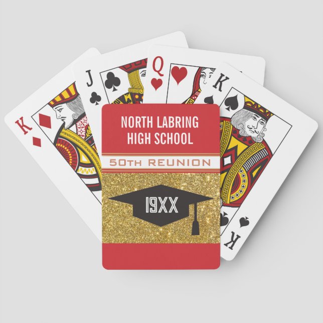 50th Reunion! Customized Partytime Playing Cards (Back)