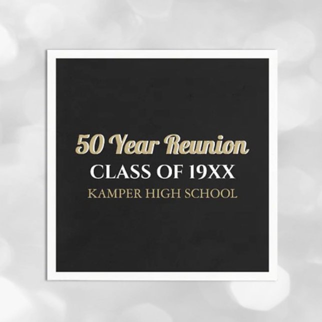 50th Reunion Fun! CUSTOM Reunion  Napkins (Creator Uploaded)