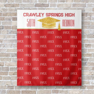 50th Reunion Pics!! Class Reunion Photo backdrop Tapestry