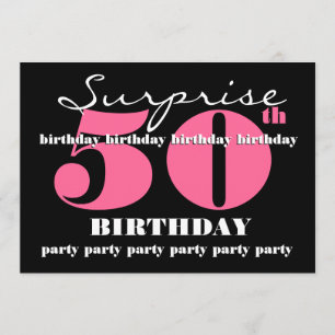 50th SUPRISE Birthday Party Invitation Template