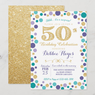 50th Surprise Birthday Party Invitation