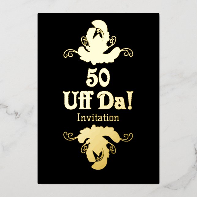 50th UFF DA Birthday Invitation (Front)