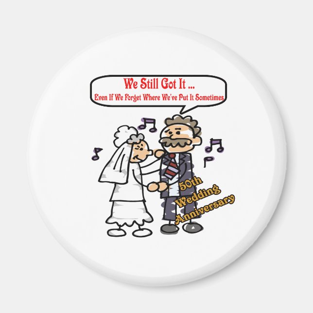 50th wedding anniversary 6t magnet (Front)
