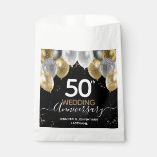 50th Wedding Anniversary Balloons Favour Bags