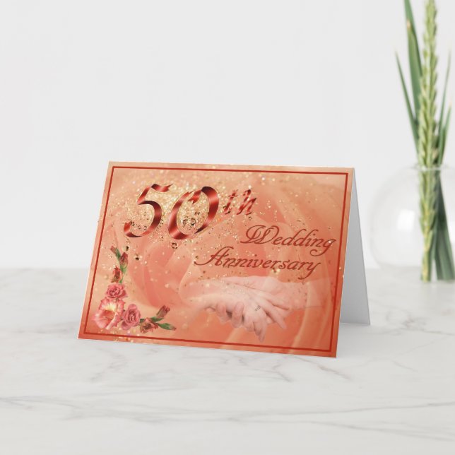 50th Wedding Anniversary Card (Front)