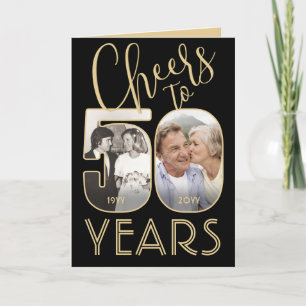 50th Wedding Anniversary Cheers to 50 Years Photo Card
