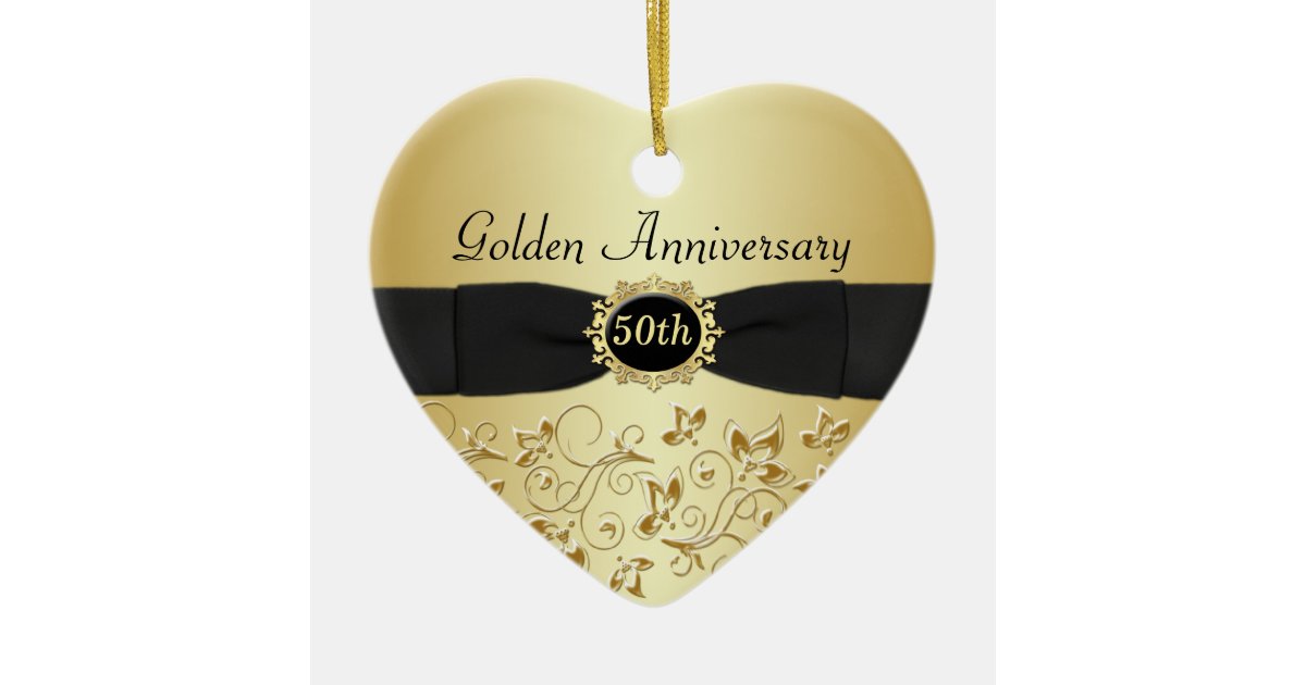 50th Wedding  Anniversary  Christmas  Ornament Zazzle ca