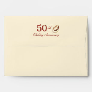 50th Wedding Anniversary Customizable Envelopes