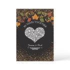 50th Wedding Anniversary Fall Celebration Heart