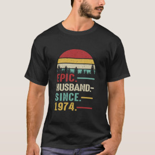 50th Wedding Anniversary for Him Epic Husband Sinc T-Shirt