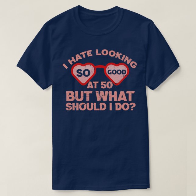 50th Wedding Anniversary For Him Her 50 Birthday F T-Shirt (Design Front)