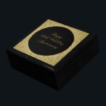50th Wedding Anniversary Gift Box<br><div class="desc">A Digitalbcon Images Design featuring a gold and black colour them with a variety of custom images, shapes, patterns, styles and fonts in this one-of-a-kind "Golden Wedding Anniversary" Gift Box. This elegant and attractive design makes the perfect gift for the Anniversary couple, from any member of the family or friends...</div>