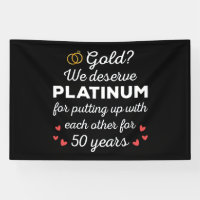50th Wedding Anniversary I - Gold Funny Couple