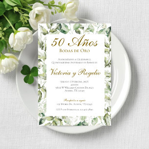 50th Wedding Anniversary Invitation