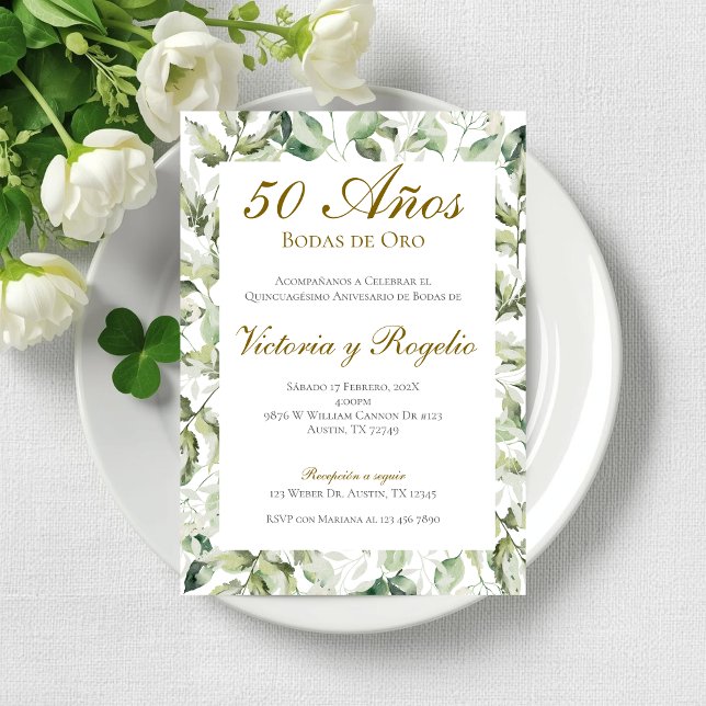 50th Wedding Anniversary Invitation (Creator Uploaded)