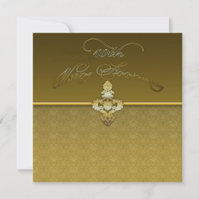 50th Wedding Anniversary Invitation (Front)