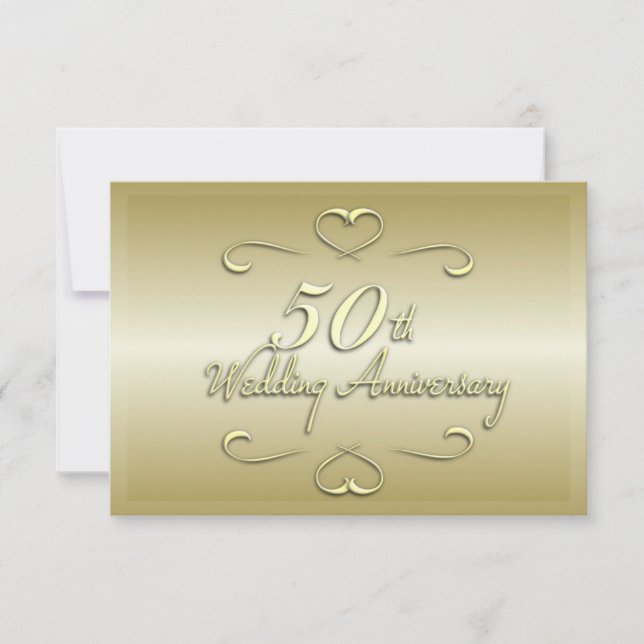 50th Wedding Anniversary Invitation (Front)