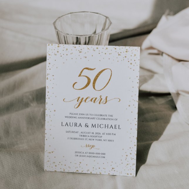 50th Wedding Anniversary Invitation - GAC24 (50th Wedding Anniversary Invitation)