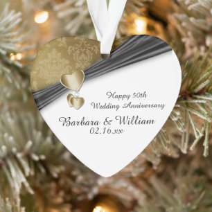 50th Wedding Anniversary Keepsake Ornament