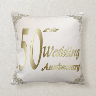 50th Wedding Anniversary Keepsake Pillow