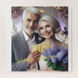 50th wedding anniversary Lilac Vineyard Photo Jigsaw Puzzle