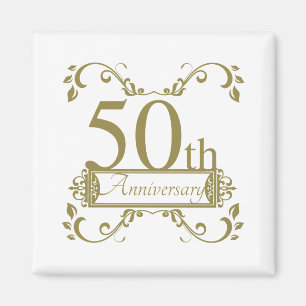 50th Wedding Anniversary Magnet