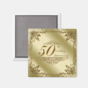50th Wedding Anniversary Magnet