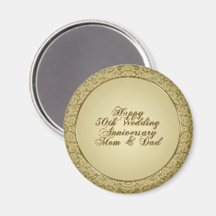 50th Wedding Anniversary Magnet