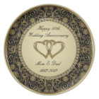 50th Wedding Anniversary Melamine Plate