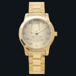 50th Wedding Anniversary Modern Elegant Fiftieth Watch<br><div class="desc">Modern, elegant, photo, parents, husband, wife, 50th Wedding anniversary watch.</div>