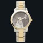 50th Wedding Anniversary Modern Elegant Photo  Watch<br><div class="desc">Modern,  elegant,  photo,  parents,  husband,  wife,  50th Wedding anniversary watch.</div>